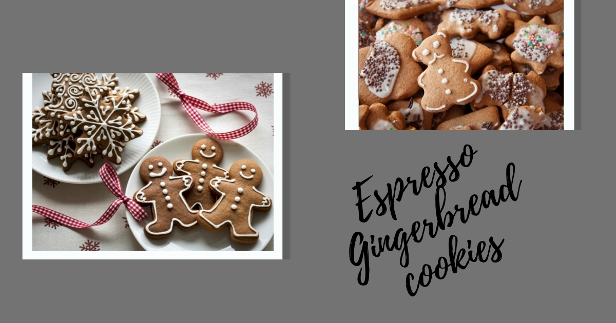 Espresso gingerbread cookies